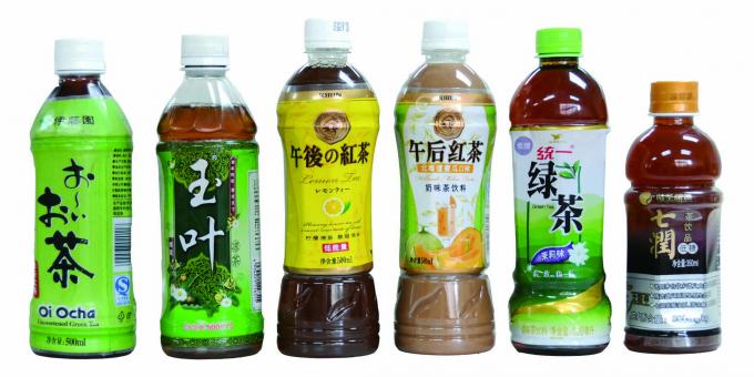 معدنی پانی کے لئے دو رخا بوتل خودکار سکڑ بازو لیبل لگانے والا