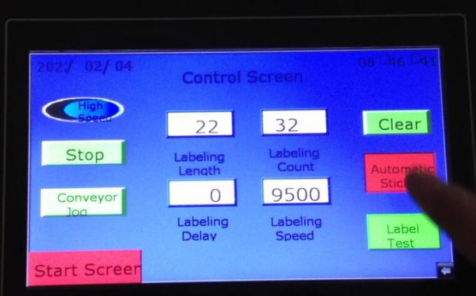 آبجیکٹ کا پتہ لگائیں جادو آنکھ خود بخود ڈبل سائڈ اسٹیکر لیبلنگ مشین ٹرنبل کے ساتھ