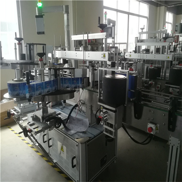 خود چپکنے والی اسٹیکر لیبلنگ مشین ایک بوتل پر 3 لیبل چسپاں کرتی ہے