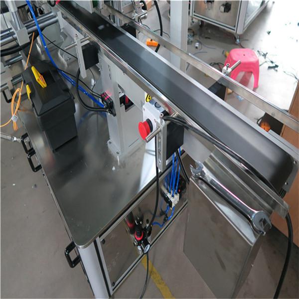 تھری سائڈس آٹومیٹک اسکوائر بوتل لیبلنگ مشین الیکٹرک ڈرائیوڈ ٹائپ
