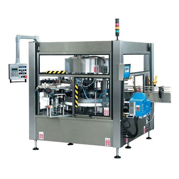 سی ای مکمل خود کار بوتل پنکھوں والی روٹری اسٹیکر لیبلنگ مشین