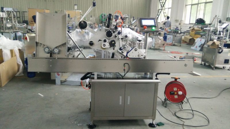 چین ہائی اسپیڈ چھوٹے گول کین لیبل چپکنے والی مشین ، کاسمیٹکس سپلائر کے ل eye آنکھوں میں بلیک بوتل کا لیبل اسٹیکر مشین