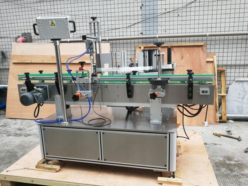 چین اسٹینڈ آٹومیٹک گول بوتل لیبلنگ مشین فرنٹ اینڈ بیک سپلائر